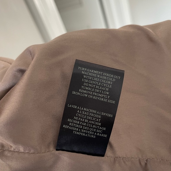 Blank NYC suede-like moto jacket, taupe, size small - Picture 4 of 5